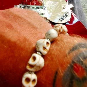 Skulls women's mens uni bracelet occult Witcher